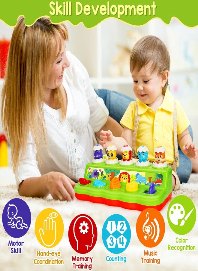 YEEBAY Pop Up Animals Toy with Music & Sound, Early Developmental Toy for 12-18 Months Baby, Infants & Toddlers,1 Year Old Girls & Boys - Image 5